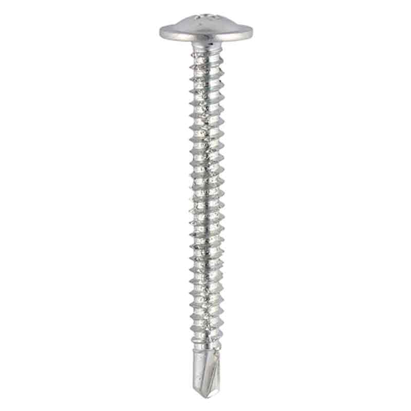 Baypole uPVC Screws Self Drill Wafer Flange 4.8 x 90mm box